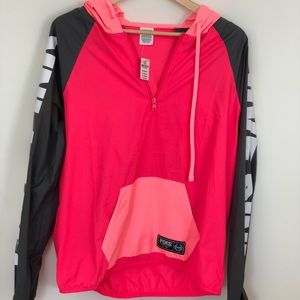 PINK By Victoria Secret Pink half zip windbreaker